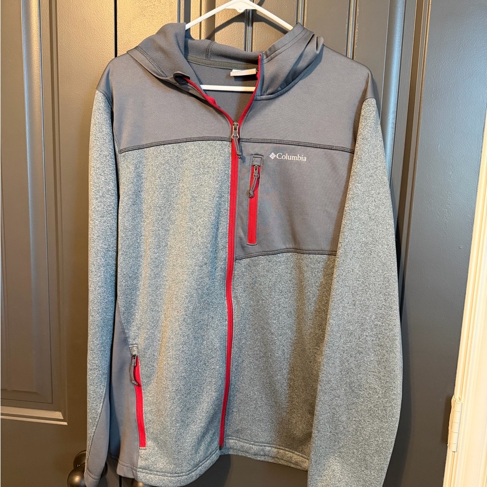 Columbia Two-Tone Gray and Red Jacket